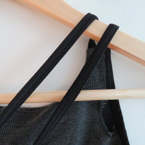 SMARTWOOL Merino Intraknit Strappy Bra in Black Heather Gorpcore - Size M - Picture 13 of 15